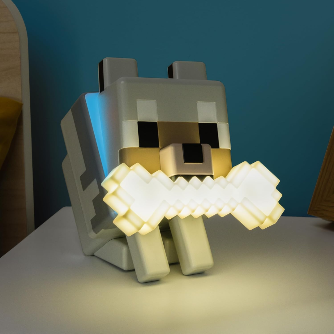 Pixel Wolf LED Night Lamp